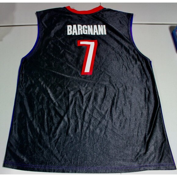NBA Vintage Toronto Raptors Andreas Bargnani #7 Jersey Adult XL Black Purple - Picture 3 of 4